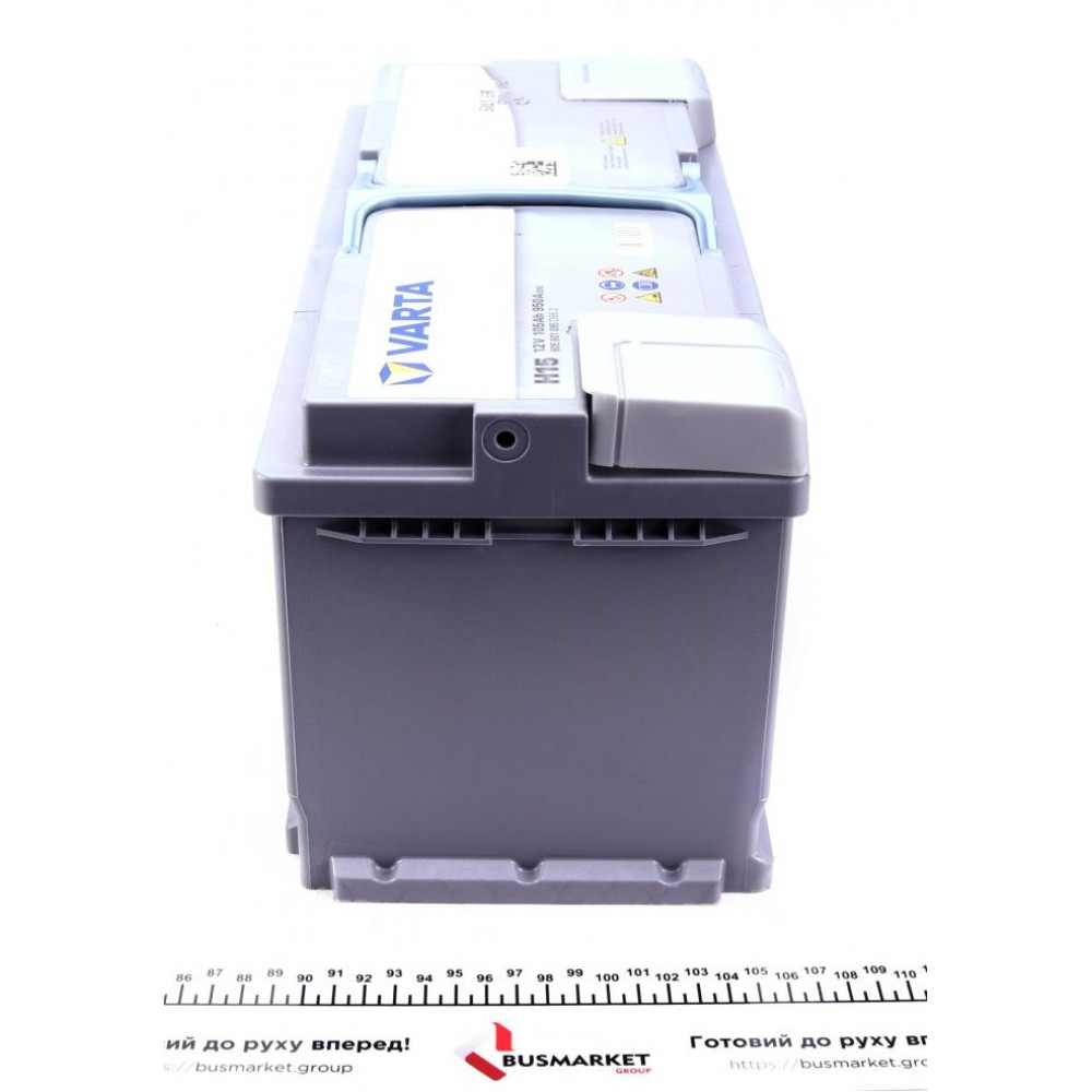 Акумуляторна батарея 105Ah/950A (393x175x190/+R/B13) (Start-Stop AGM) Silver Dynamic H15