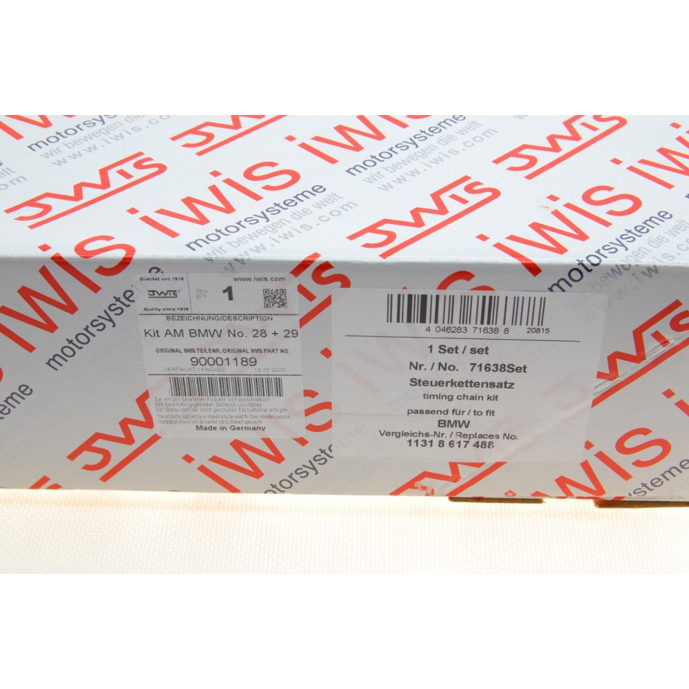 Комплект ланцюга ГРМ BMW 3 (F30/F80)/5 (G30/F90)/7 (G11/G12) 15-20 B48/B58