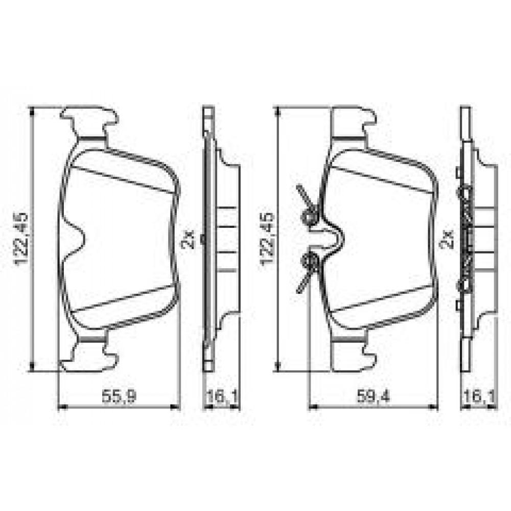 Колодки гальмівні (задні) Volvo S60/V60 18-/S90/V90/XC60 16-/XC90/Land Rover Discovery 14-