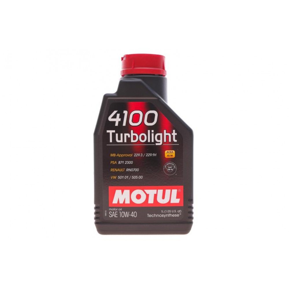 Олива 10W40 Turbolight 4100 (1L) (VW 501.01/505.00/MB 229.3/RN 0700/PSA B71 2300) (102774)