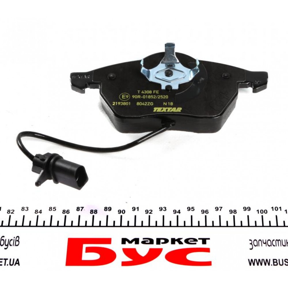 Колодки гальмівні (передні) Audi A4/A6/VW Passat 96-05 (Teves) Q+ (з датчиками)