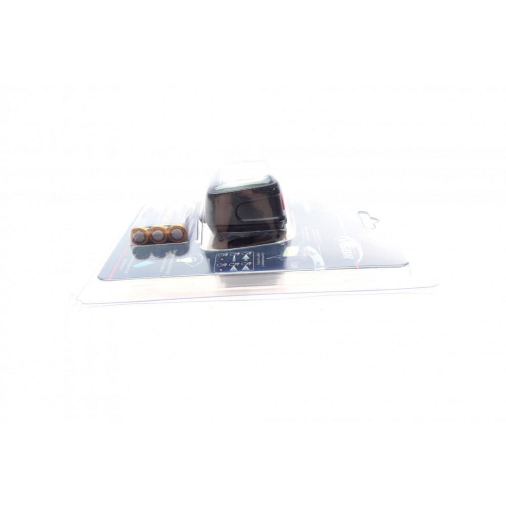 Ліхтарик налобний (3 W LED/1,5 W COB LED/ 185Lm)