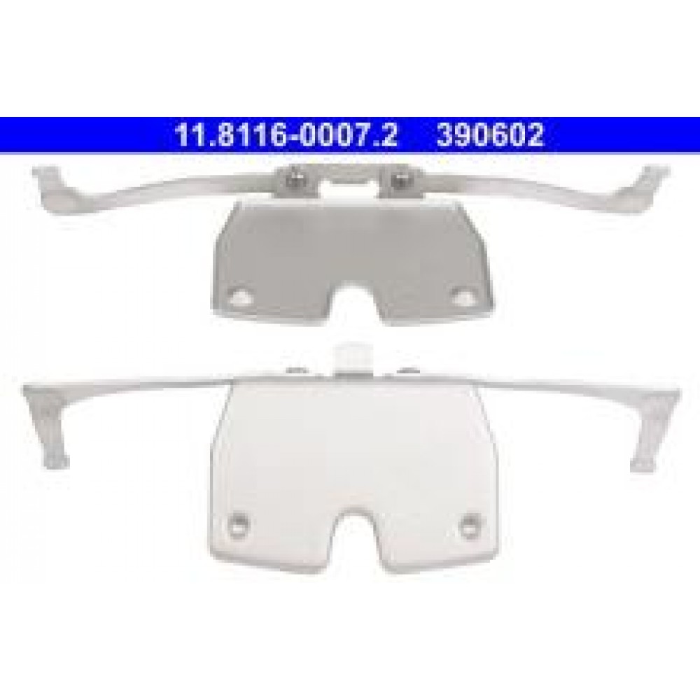 Планка супорта (переднього) прижимна (к-кт) BMW 5 (F10/F11)/7 (F01/F02/F03/F04) 08-16 (Ate)
