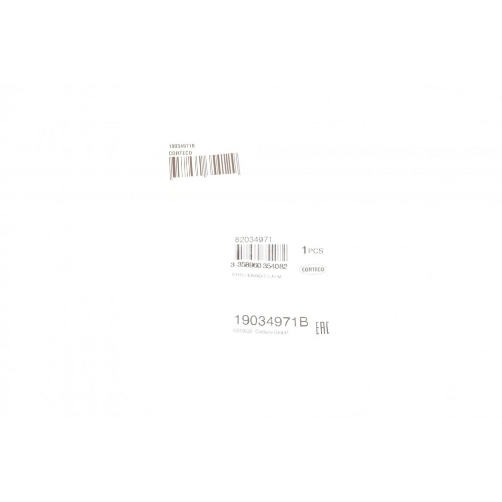 Сальник КПП Mitsubishi Outlander 2.4 4WD 03-07 ) (43x60x7.5)