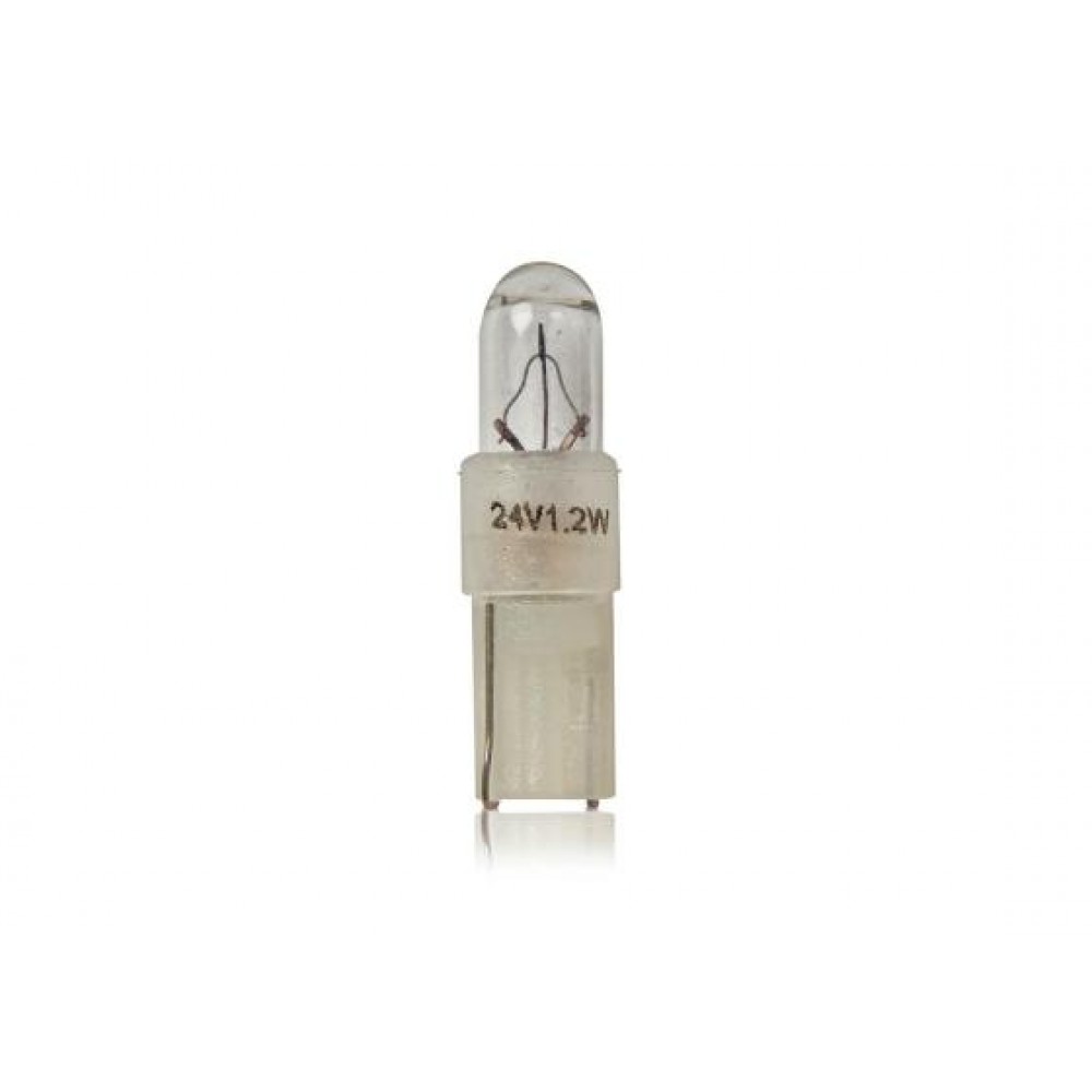Автолампа 24V 1.2W Kw2X4.6d Transparent (в щиток приладів)