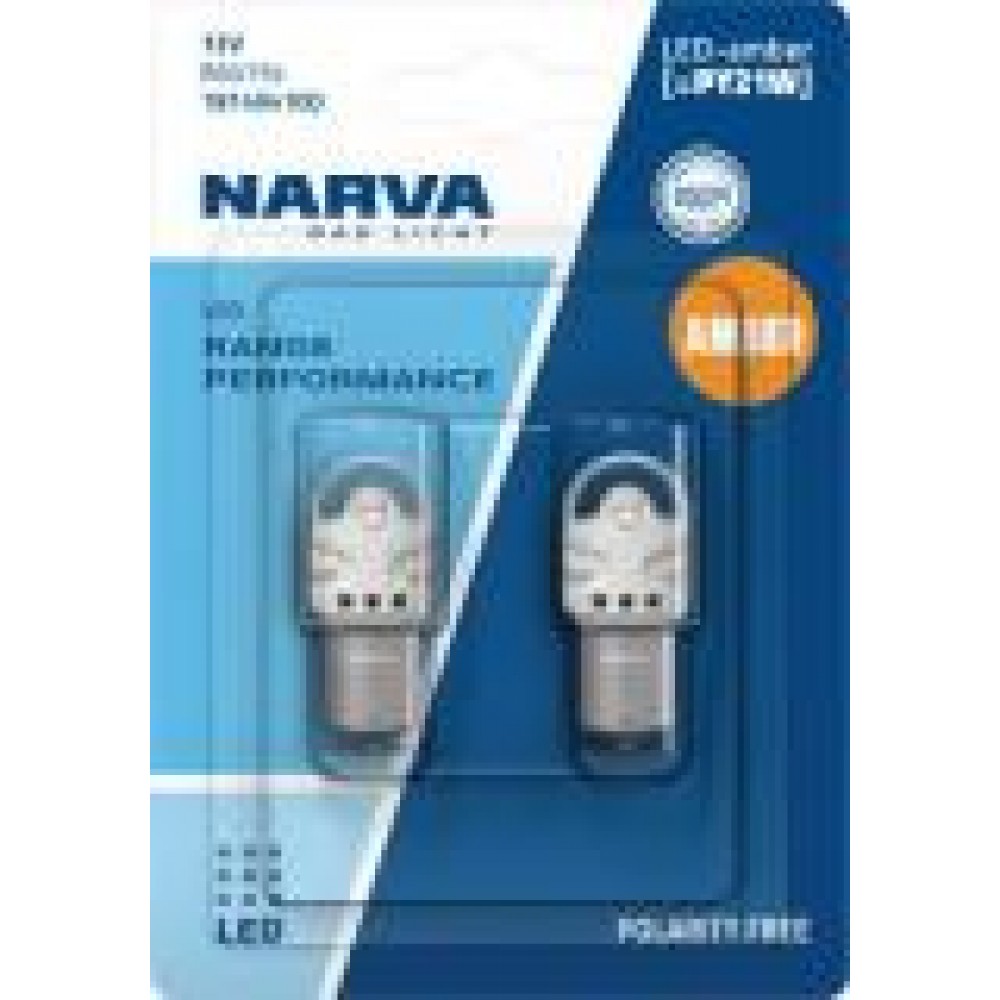 Автолампа PY21W 12V 2.15W BAU15s LED (жовта) (К-кт 2 шт.)