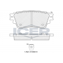Колодки гальмівні (задні) Mitsubishi Eclipse Cross 17-/Outlander 1.5-3.0 12- (Advics)