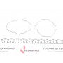 Планка супорта (переднього) прижимна (к-кт) Mazda 626 91-02 (Akebono)