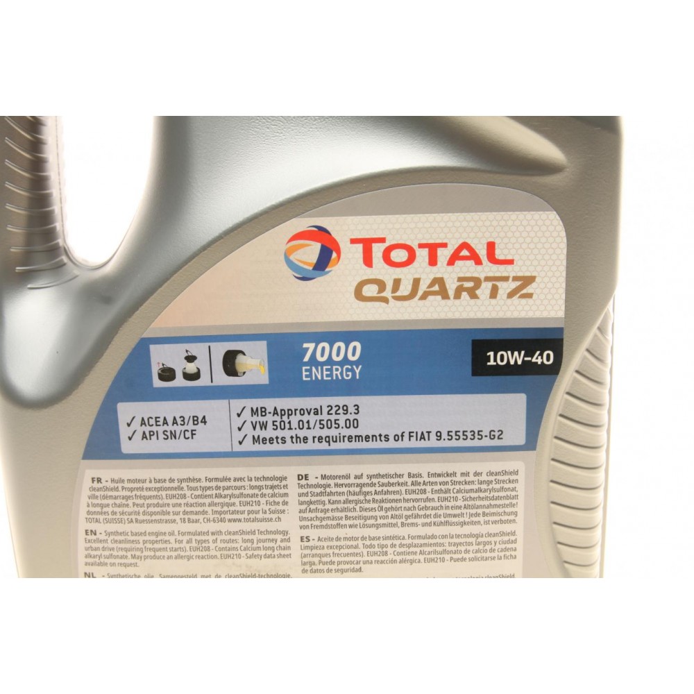 Олива 10W40 Quartz 7000 Energy (5L) (MB229.1/VW505.00) 214113