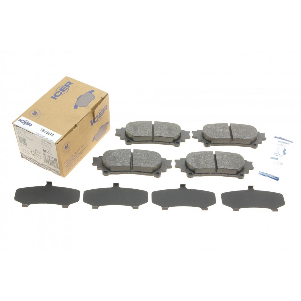 Колодки гальмівні (задні) Toyota Highlander 14-/Prius 08-/Lexus GS 12-/RC 14-/RX 08-15