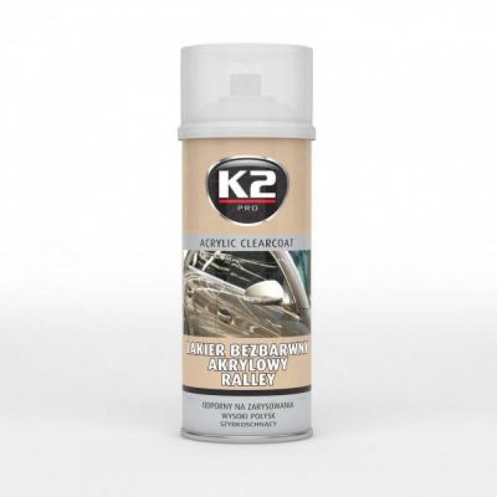 Лак аерозольний акриловий безбарвний Clearcoat Rally (400мл)