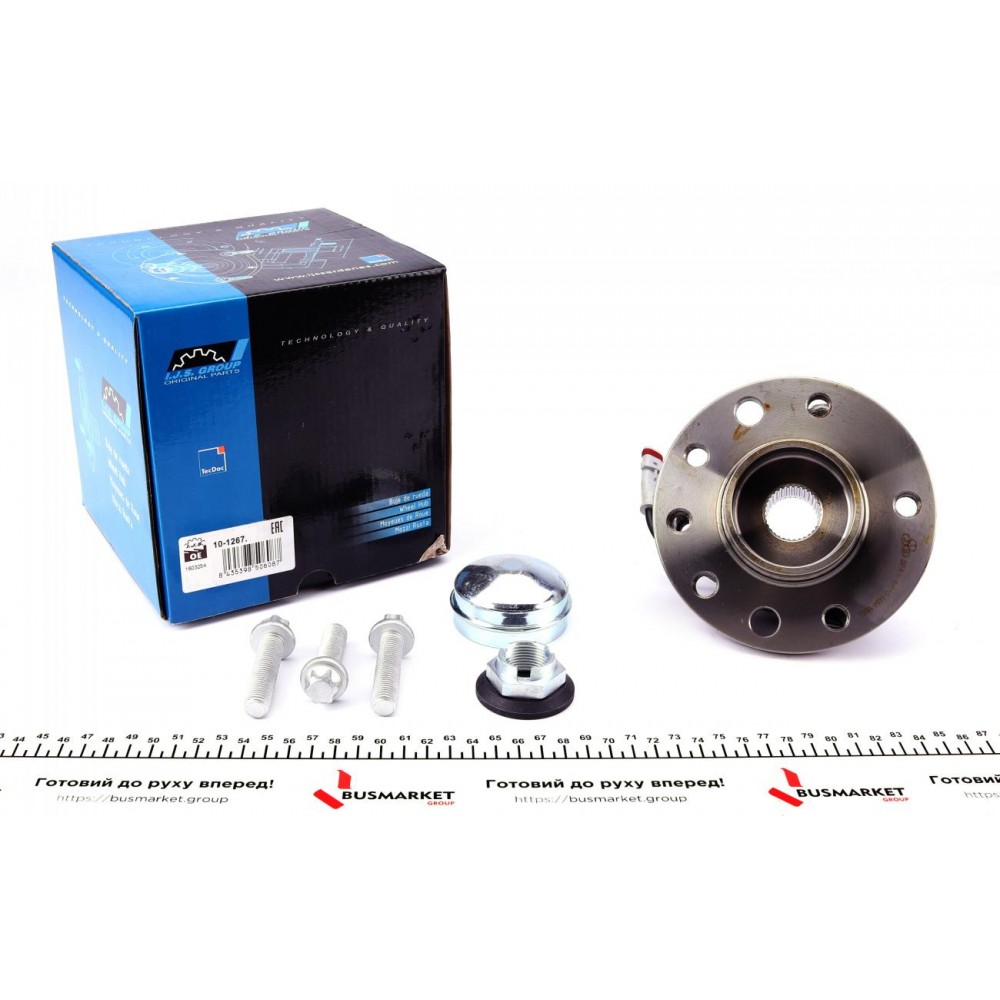 Підшипник маточини (передньої) Opel Astra H/A/Zafira B 04- (5 отв.) +ABS (к-кт)