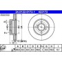 Диск гальмівний (передній) Ford Fiesta 00-08/Focus 98-04/Fusion 02-12 (258x22) (з покр.) (вент.)