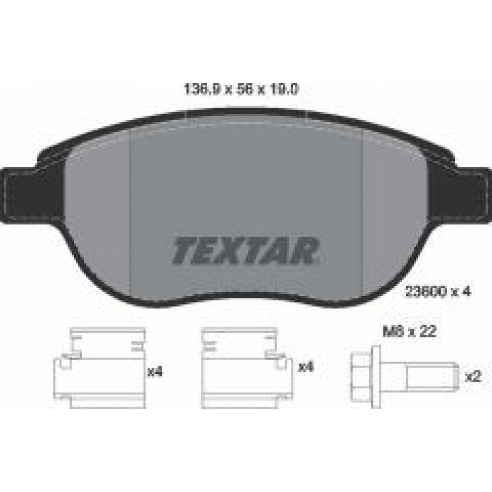 Колодки гальмівні (передні) Citroen C4 04-/Peugeot 207/307 02- (Bosch) Q+