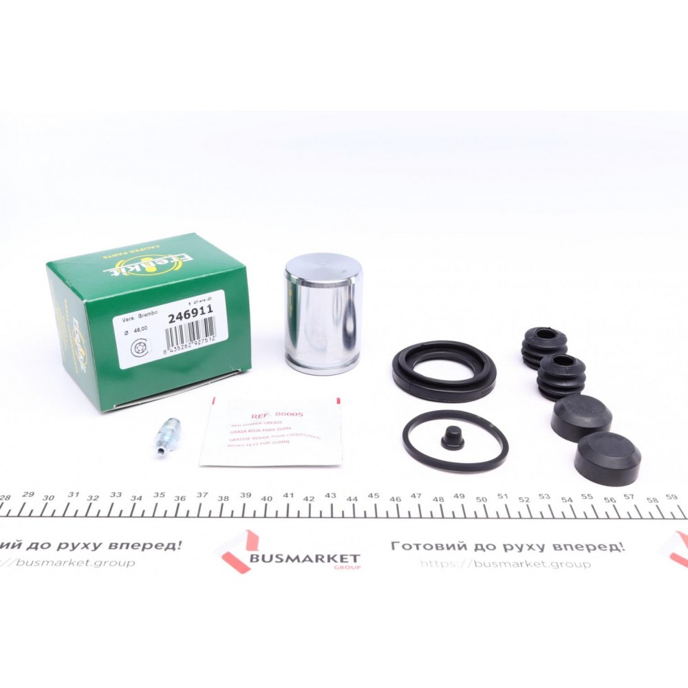 Ремкомплект супорта (заднього) Fiat Ducato/Peugeot Boxer 02- (d=46mm) (+поршень) (Brembo)