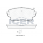 Колодки гальмівні (передні) Suzuki Grand Vitara 2.0 HDi 01-05 (Akebono)