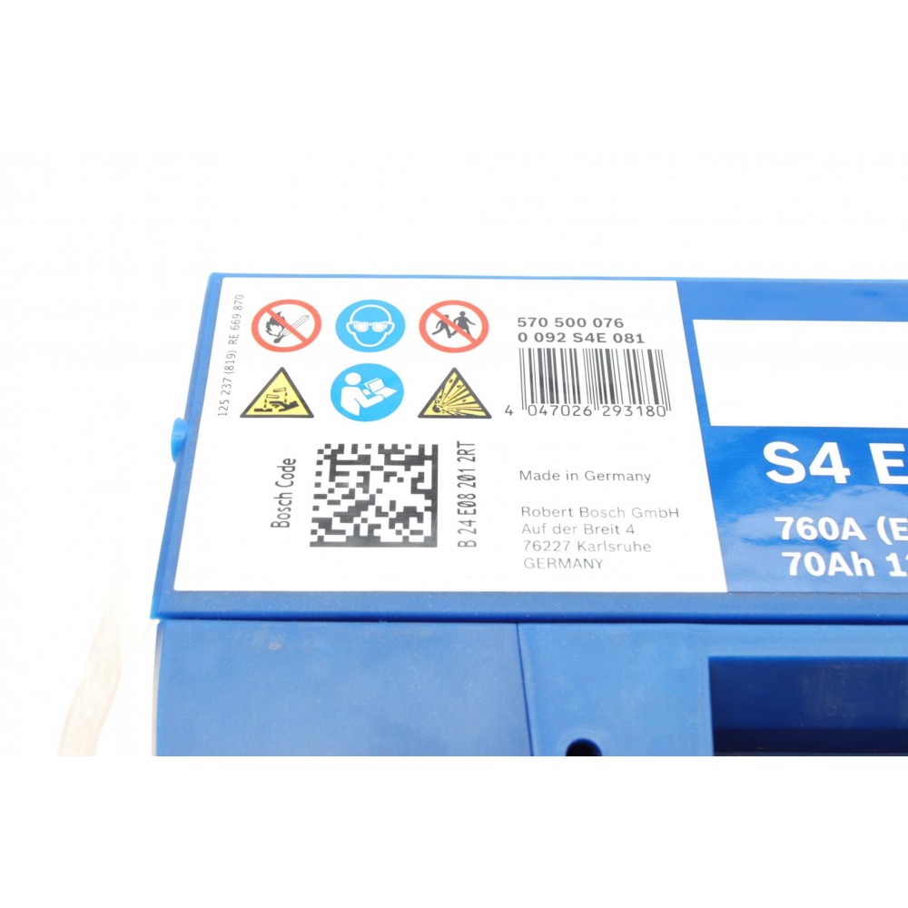 Акумуляторна батарея 70Ah/720A (278x175x190/+R/B13) (Start-Stop EFB)