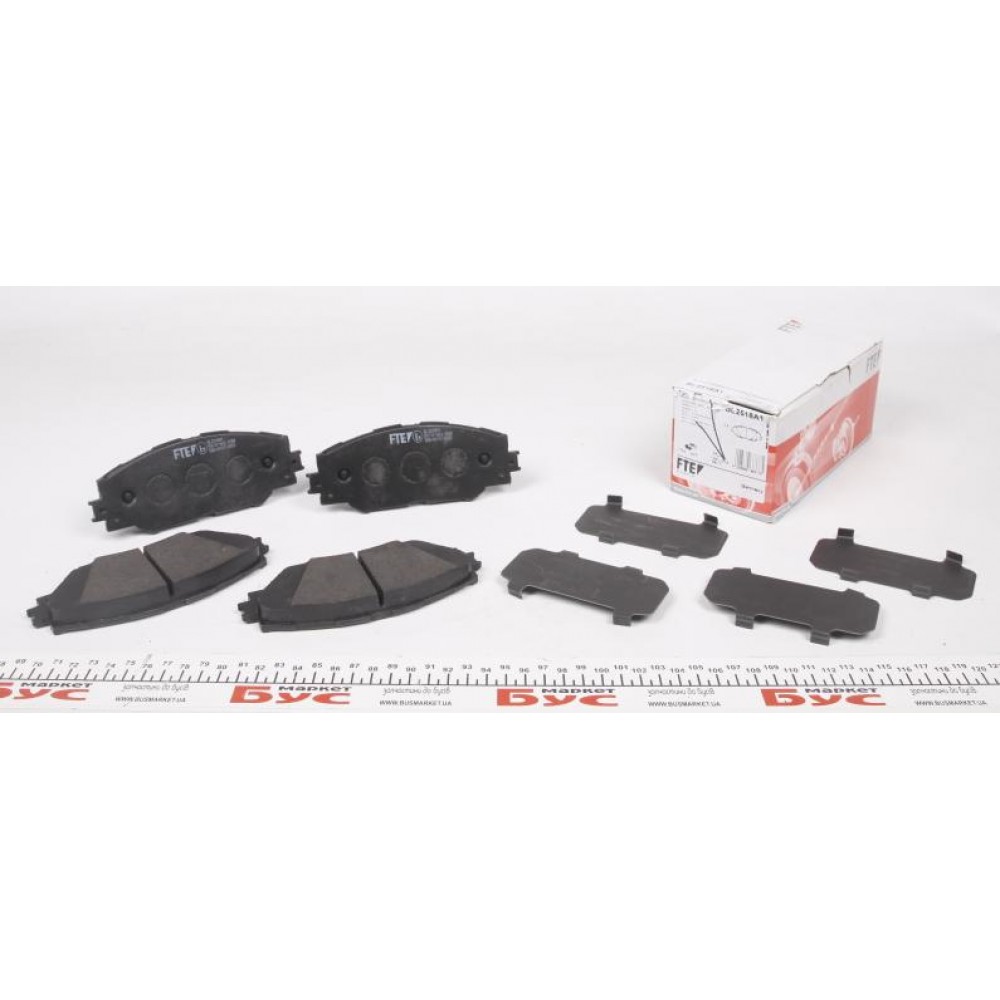 Колодки гальмівні (передні) Toyota RAV4 2.0-3.5/Prius 1.8 05-
