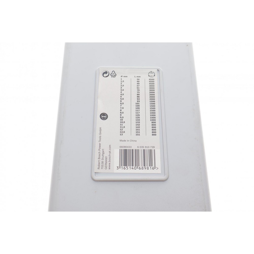 Набір свердл HSS-G ProBox (1-13mm/крок 0.5mm) К-кт 25 шт.