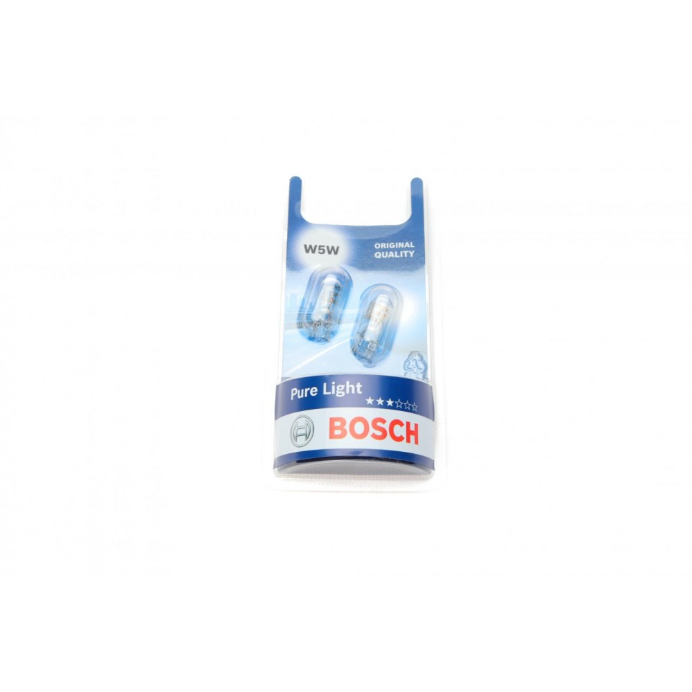 Автолампа W5W 12V 5W W2.1x9.5d (к-кт 2шт)