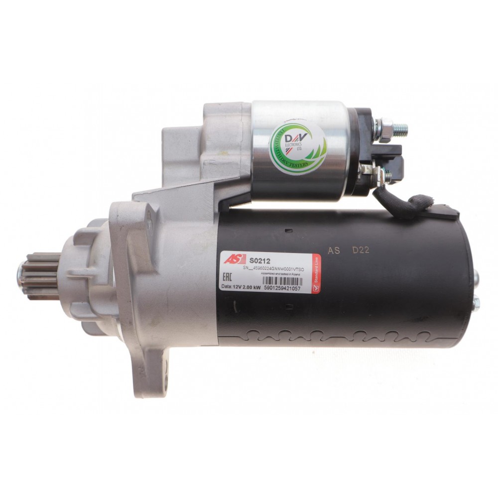 Стартер VW T4 2.8 VR6/2.5 TDI 98-03 (12V/2kw) (z=10)