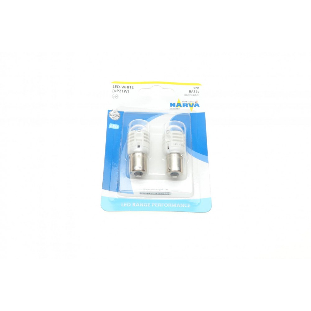 Автолампа P21W 12V BA15s (LED) (біла) (2шт.)