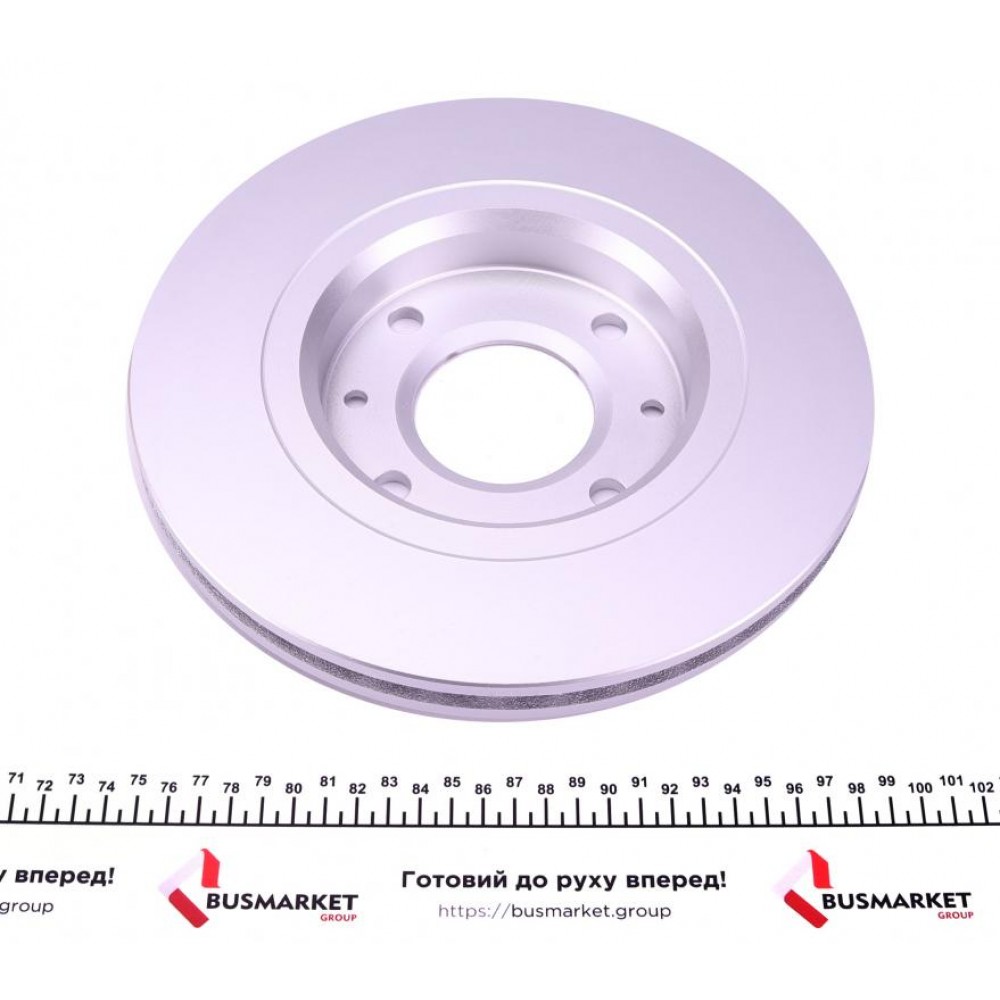 Диск гальмівний (передній) Citroen C2/C3/C4/Berlingo/Peugeot 206/Partner 96- (266x22) (з покр) (вент)