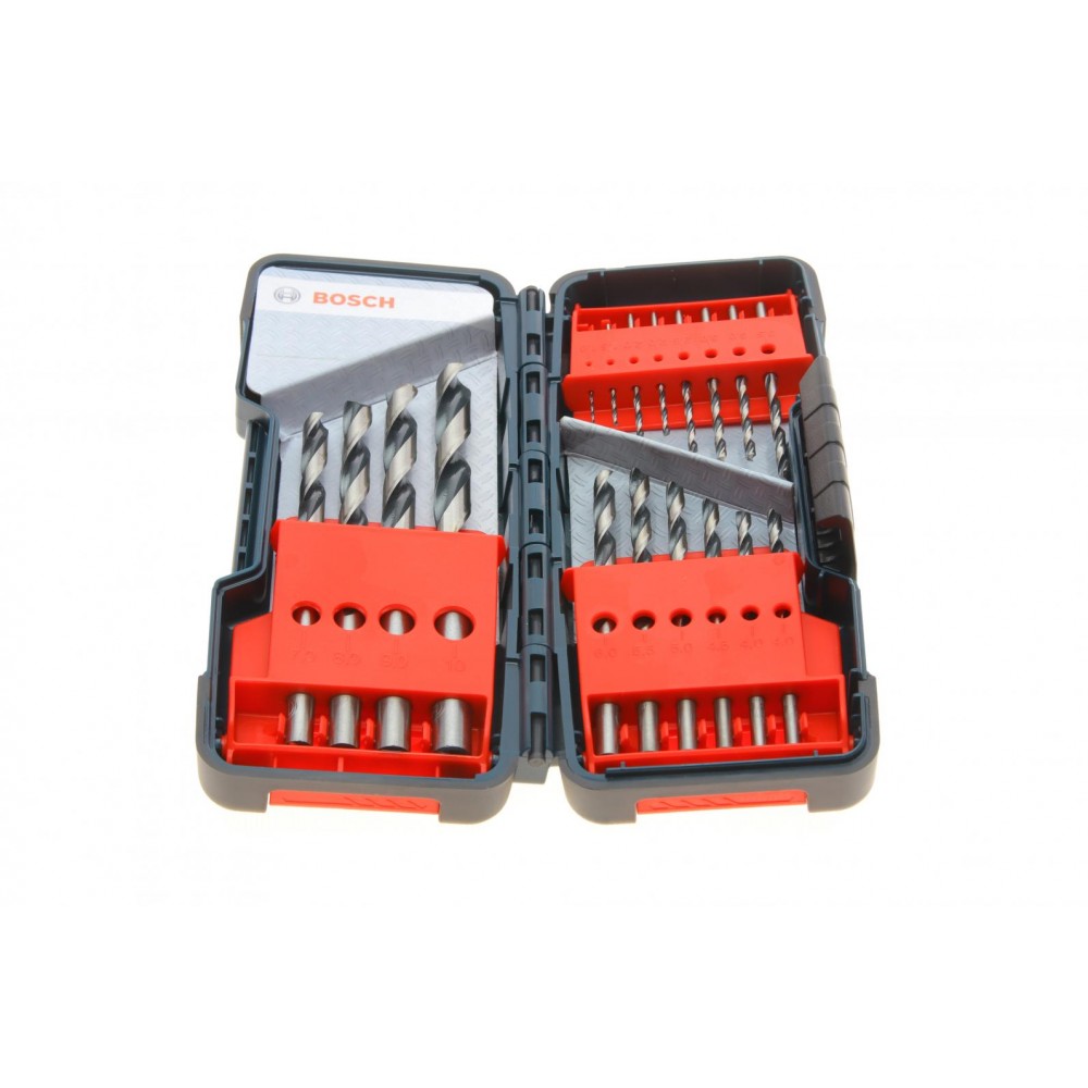 Набір свердл HSS PointTeQ ToughBox (1-10mm/крок 0.5mm) К-кт 18 шт.