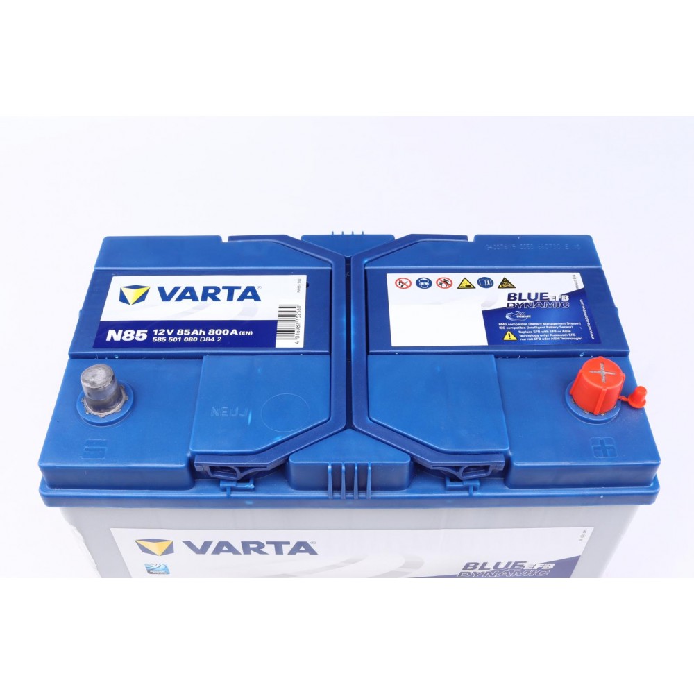 Акумуляторна батарея 85Ah/800A (306x173x225/+R/B01) (Start-Stop EFB) Blue Dynamic N85 Азія