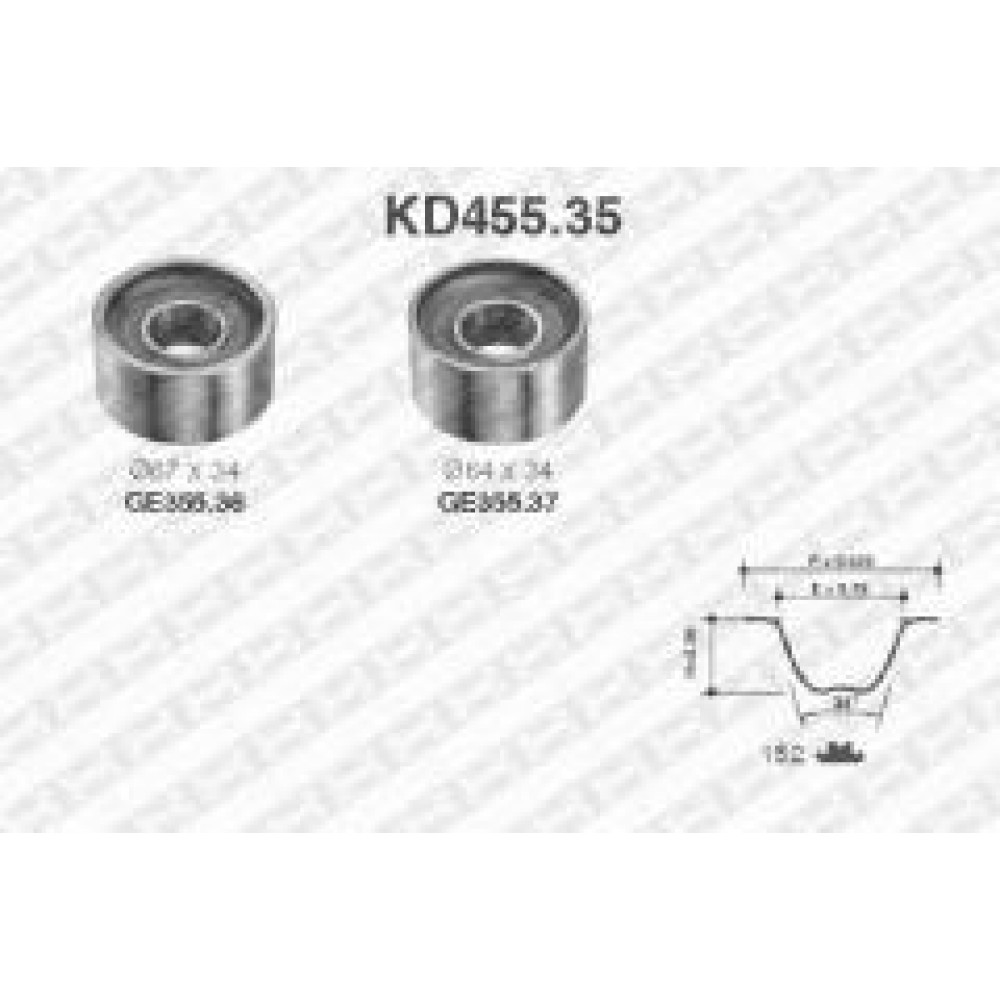 Комплект ГРМ Fiat Ducato 2.5D -02/Citroen Jumper 2.8JTD 00-/Renault Master 2.8DTI 98-01