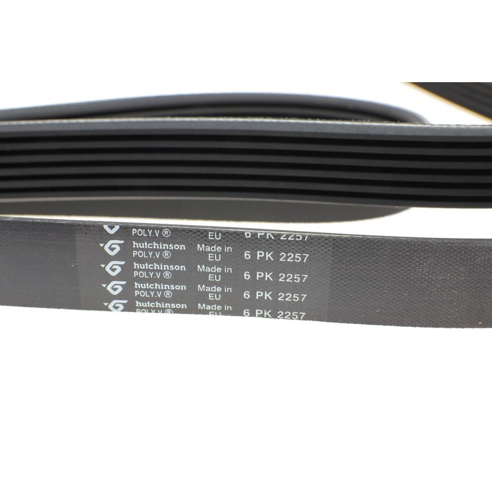 Ремінь генератора MB Sprinter CDI (-AC) (з обводним роликом)(6PK2257)