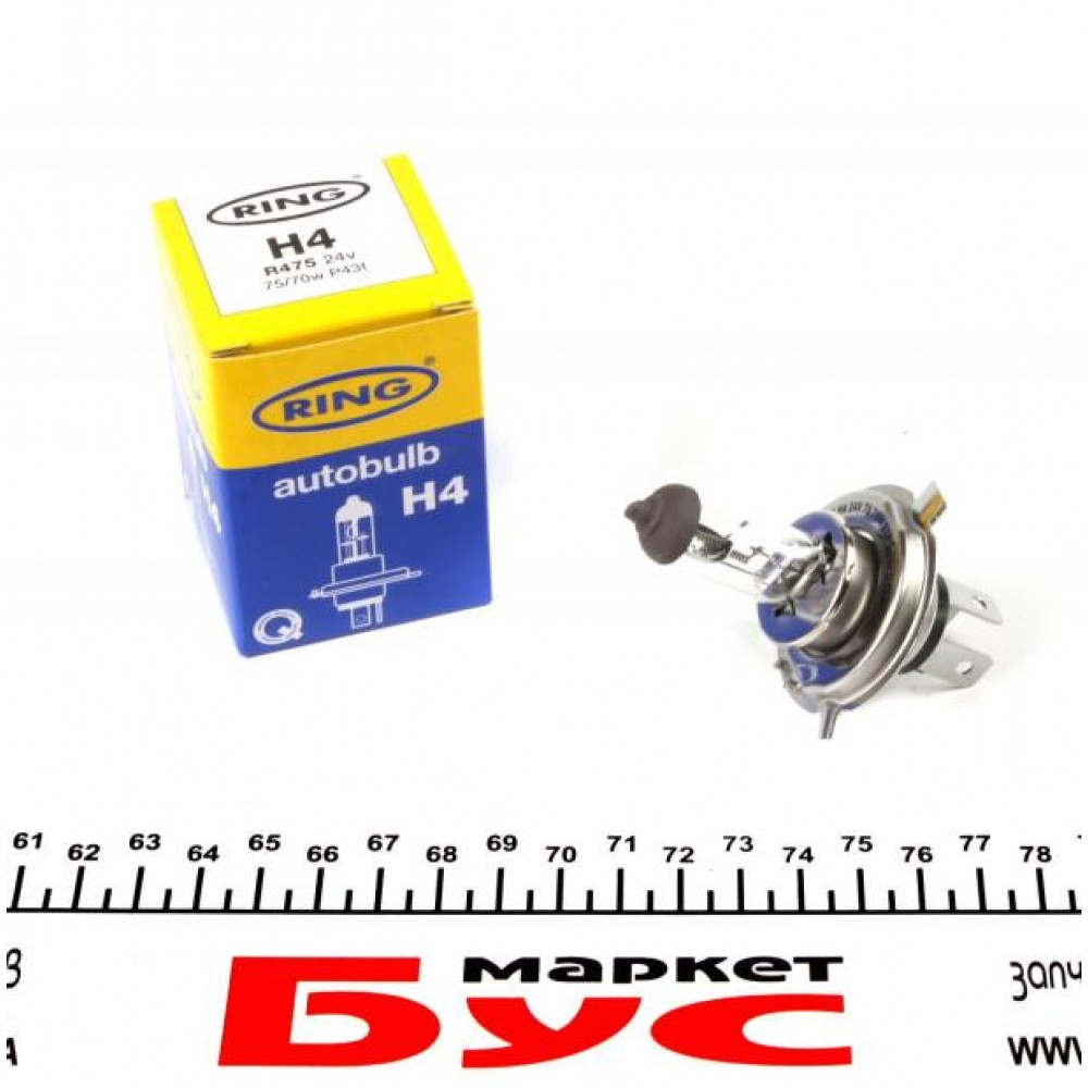 Автолампа H4 24V 75/70W P43t