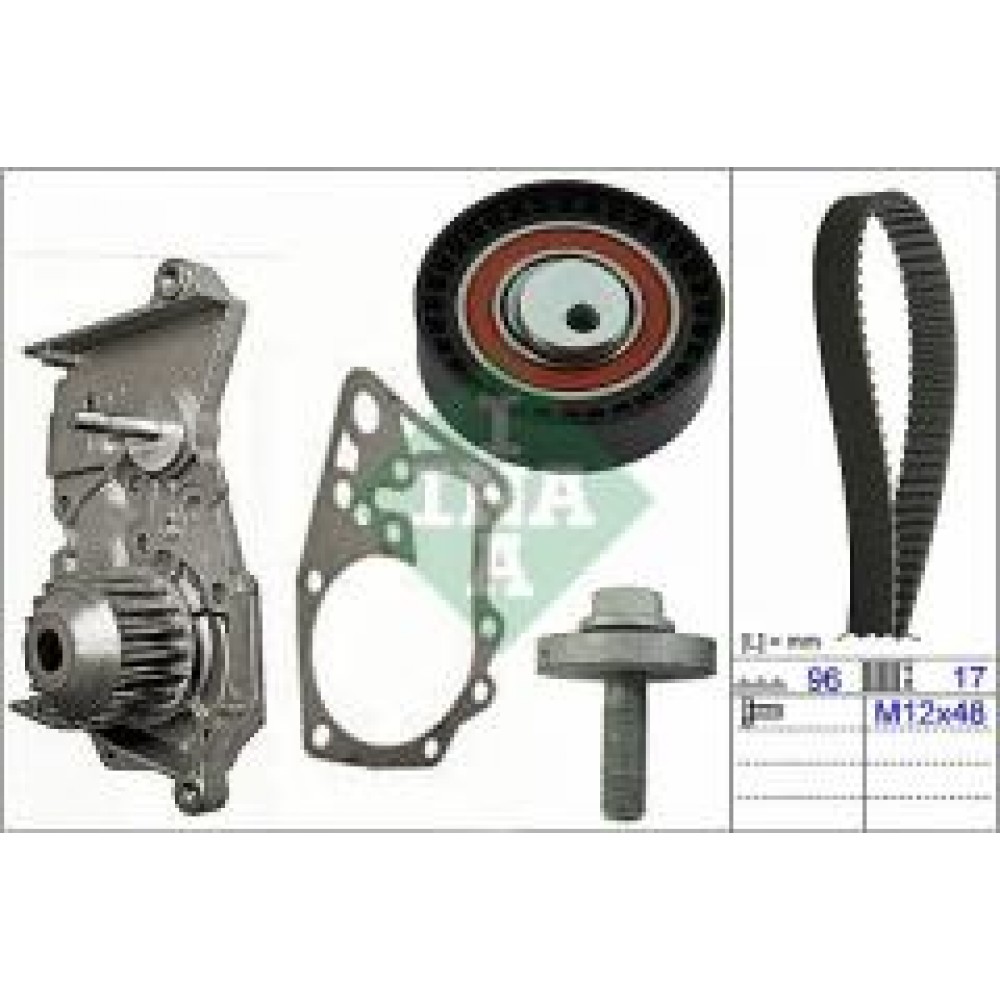 Комплект ГРМ + помпа Renault Kangoo 1.6 07-, K7M 750, 64kw
