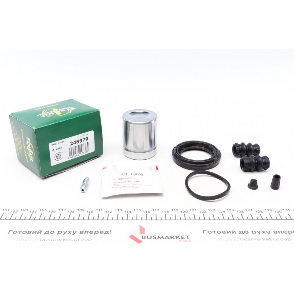 Ремкомплект супорта (переднього) Opel Combo 1.7 CDTi 01- (d=48mm) (+поршень) (Lucas)