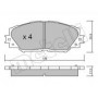 Колодки гальмівні (передні) Toyota Corolla 01-18/Auris 07-12/Rav4 III 05-/Yaris/Prius+ 12-