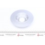 Диск гальмівний (задній) Audi A3/Skoda Octavia 03-/VW Caddy/Golf 04-15 (253x10) (з покр.) (повний)