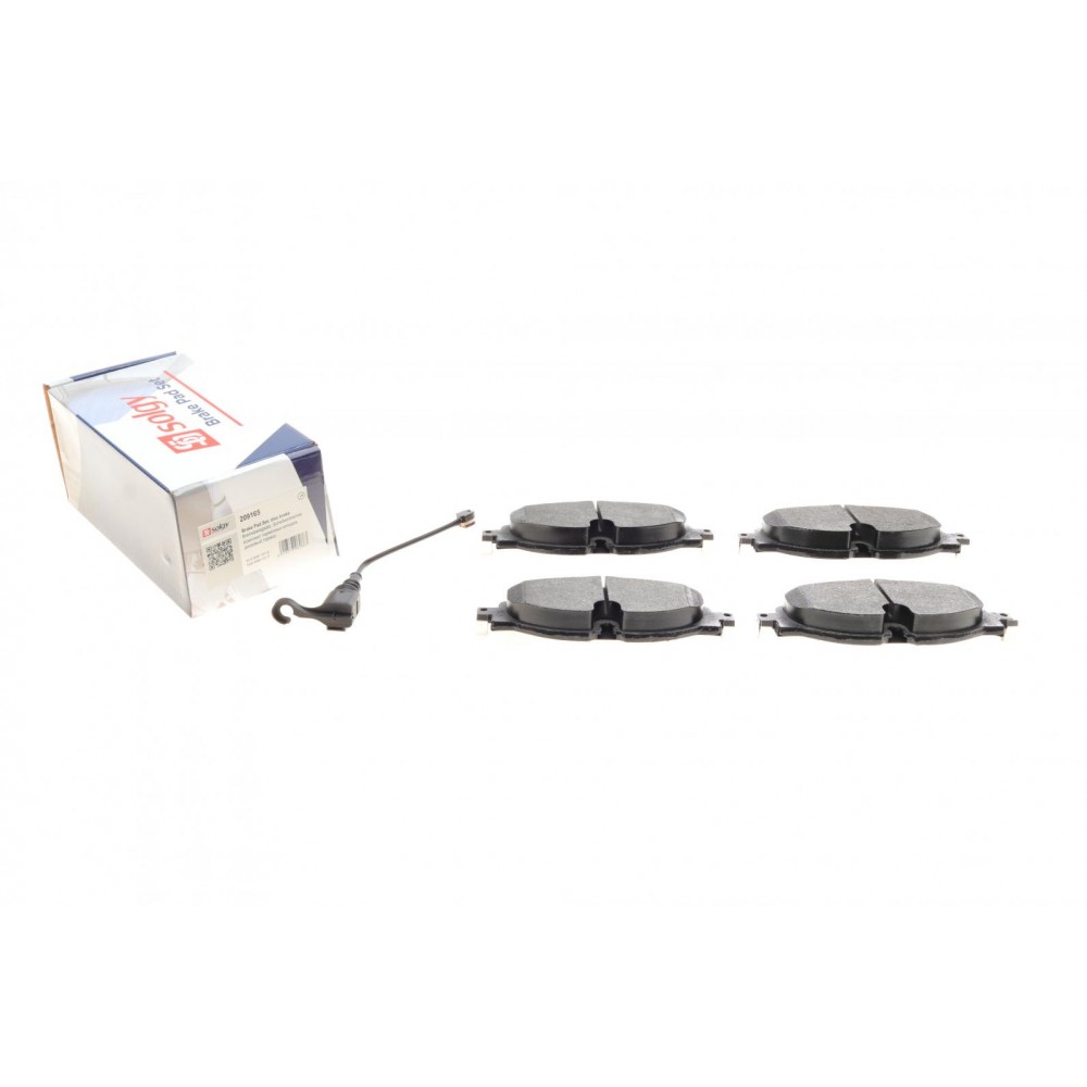 Колодки гальмівні (передні) Audi A3/Q2/Q3/Seat/Skoda Octavia/Kodiaq/VW Golf/Passat B8 12- (+датчик)