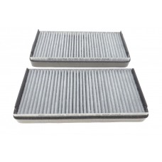 Фільтр салону MB E-class (W210) 95-03/S-class (W220) 98-05 (к-кт 2 шт.) (вугільний/антибактеріальний)