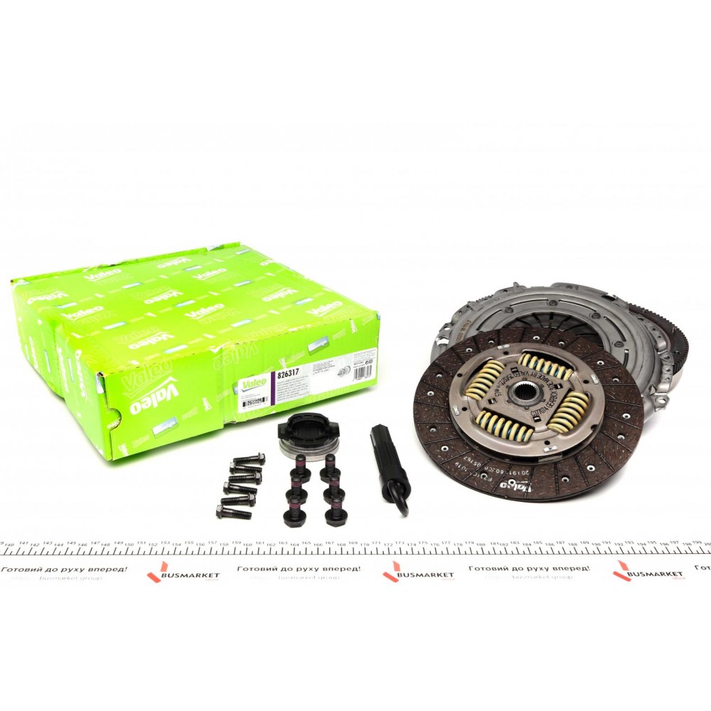 Демпфер (глухий) + комплект зчеплення VW Caddy III 1.6 TDI 10-15/Golf III/IV 1.9 TDI 95-06 (d=228mm)