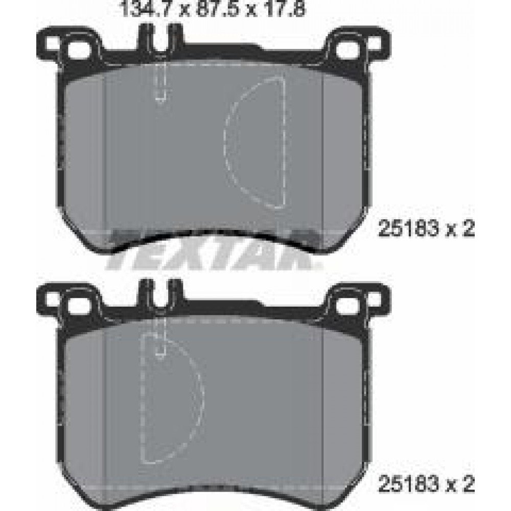 Колодки гальмівні (передні) MB S-class (W222,V222,X222)/SL-class (R231) 12- (Brembo) Q+
