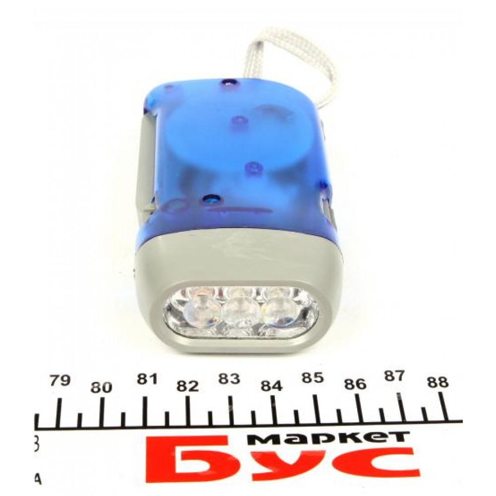 Ліхтарик динамо (3 LED, 10Lm)