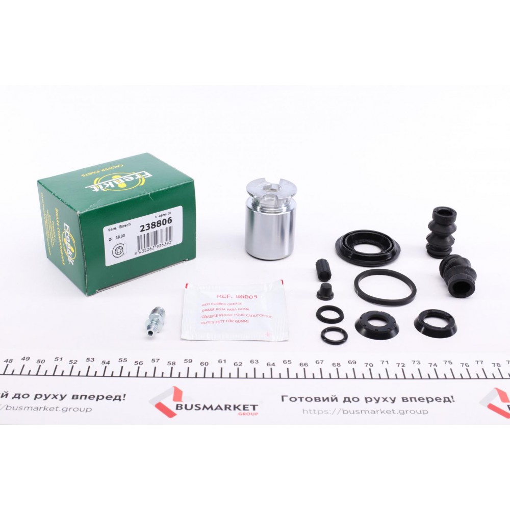 Ремкомплект супорта (заднього) (L) Renault Kangoo 97- (d=38mm) (+поршень з механізмом) (Bosch)