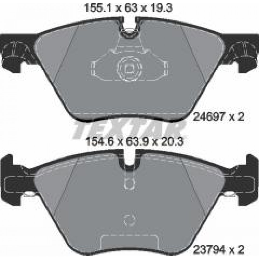 Колодки гальмівні (передні) BMW 5 (F10/F11) 09- (Teves) Q+