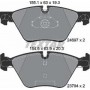 Колодки гальмівні (передні) BMW 5 (F10/F11) 09- (Teves) Q+