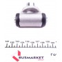 Циліндр гальмівний (задній) Nissan Almera 95-00/Sunny III 90-95/Micra 82-92