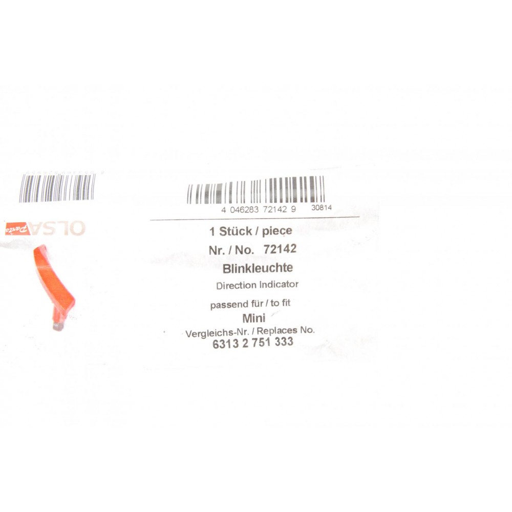 Повторювач повороту на крило Mini R56/R57 06-13 (L)