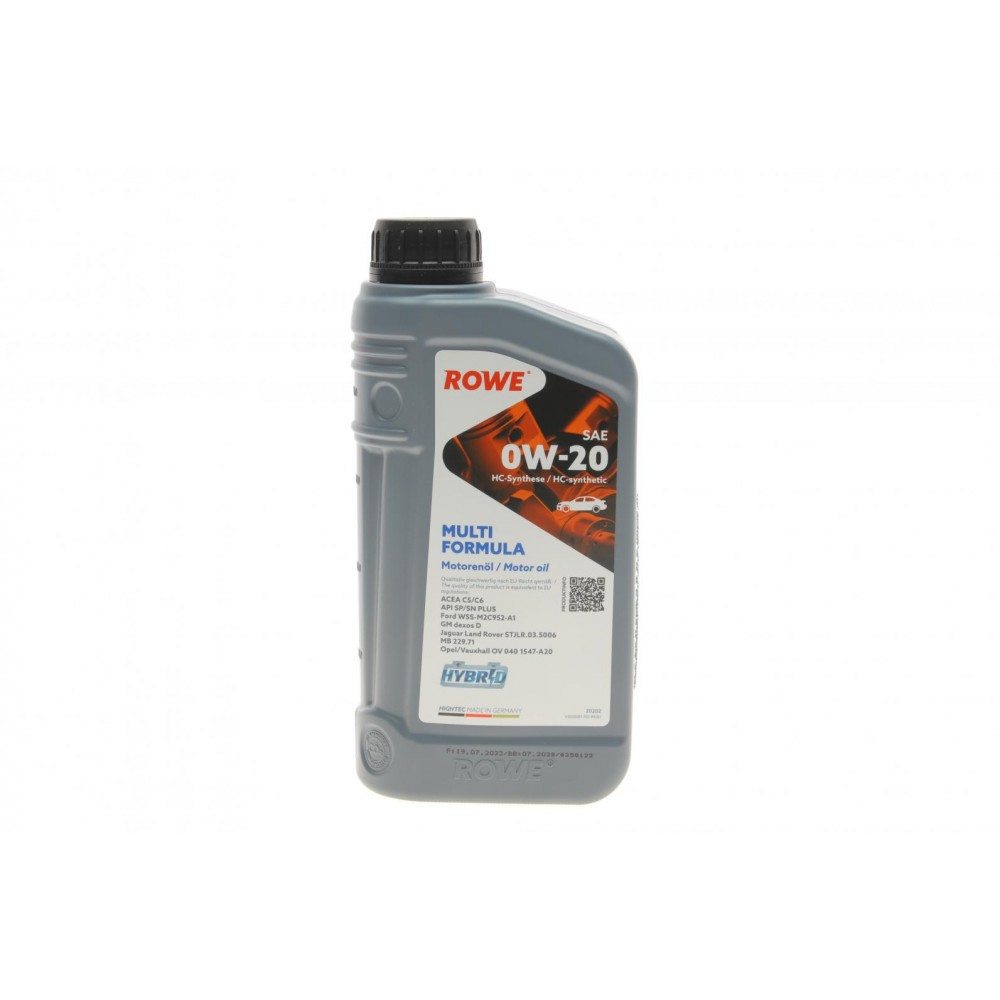Олива 0W20 HIGHTEC MULTI FORMULA (1L) (MB 229.71/GM dexos D) (ACEA C5/C6) (API SP/SN PLUS)