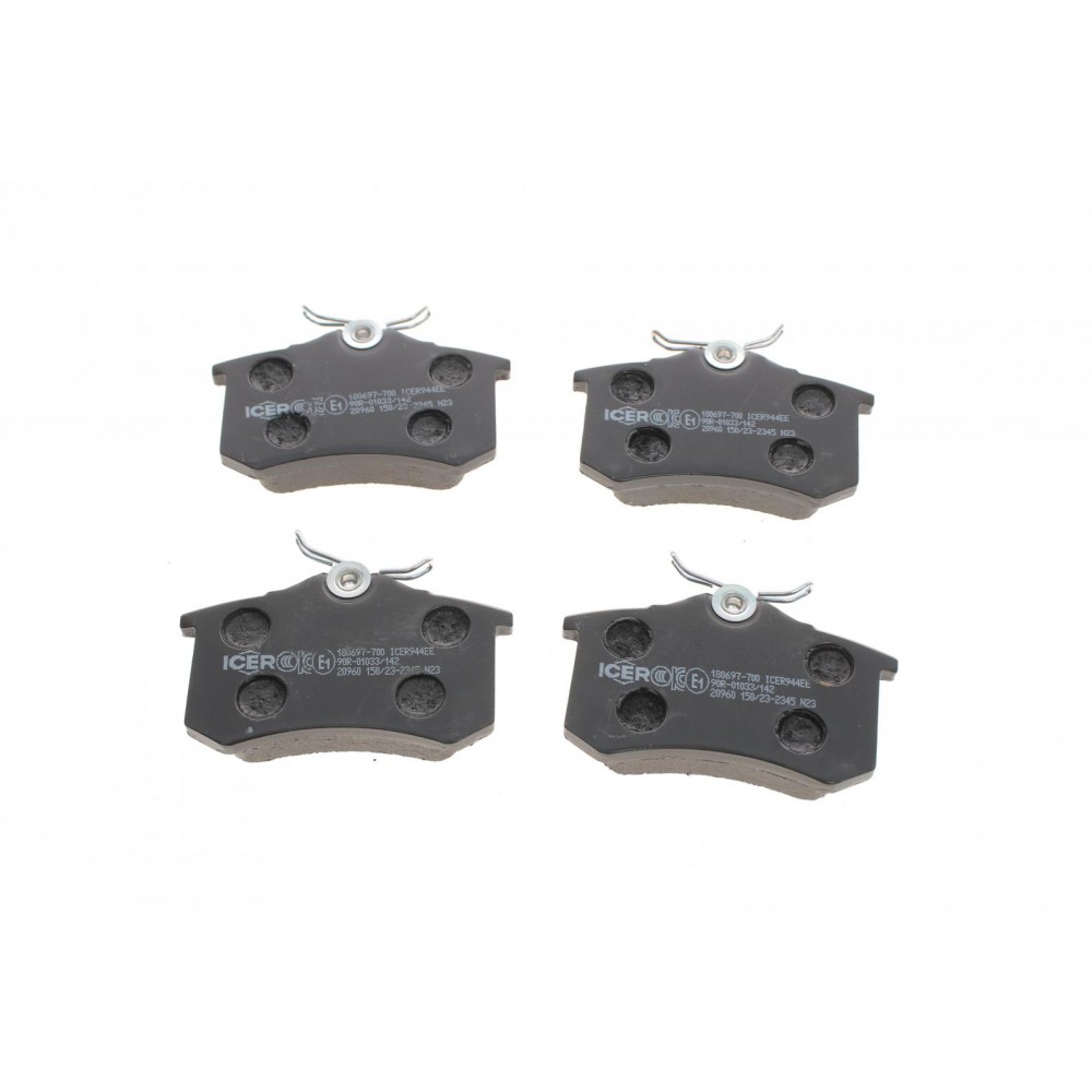 Колодки гальмівні (задні) Citroen C3-C8/Skoda Octavia 01-/Renault Megane 08-/VW Golf 91-14/Polo 96-