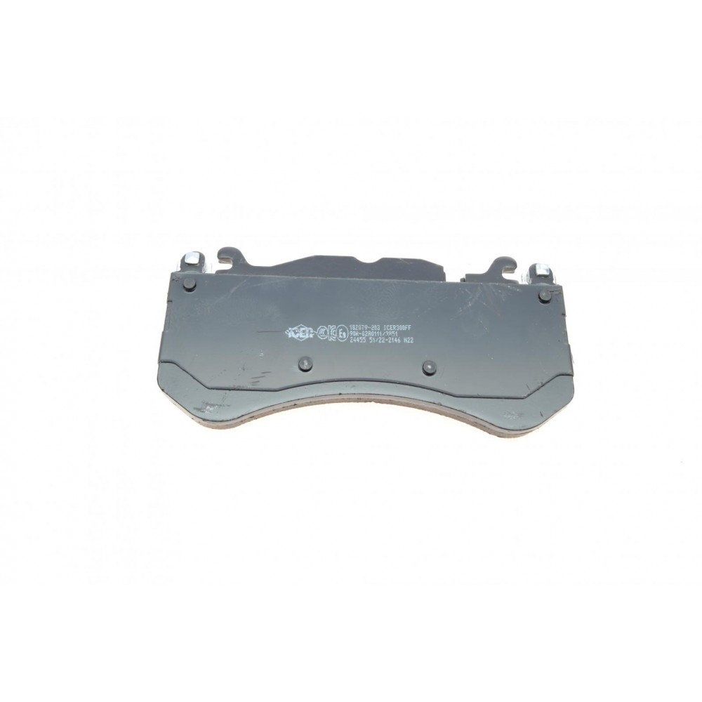 Колодки гальмівні (передні) Audi A6 4.0/5.0 08-18/A7 4.0 13-18 (Brembo) (з датчиком)