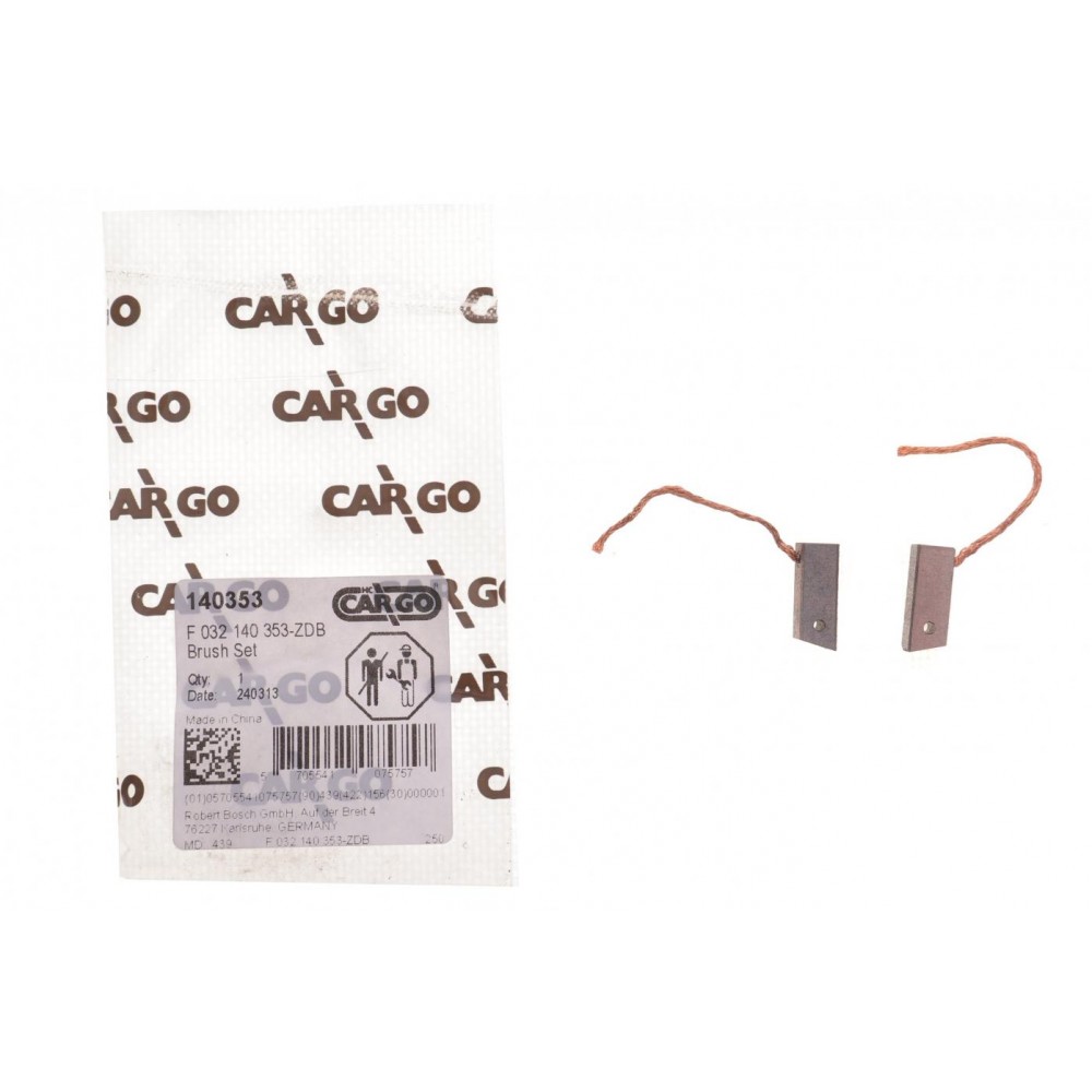Щітки генератора (14V) Mitsubishi Colt/Lancer 1.2-2.0 06- = 140353